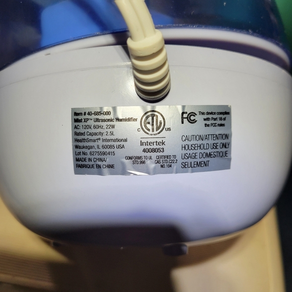 2.5L Ultrasonic Humidifier - Picture 5 of 8